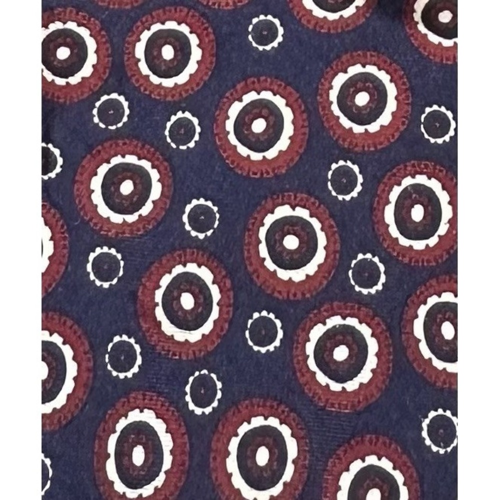 Hardy Amies London Vintage 100% Silk Geometric Tie - Picture 4 of 5
